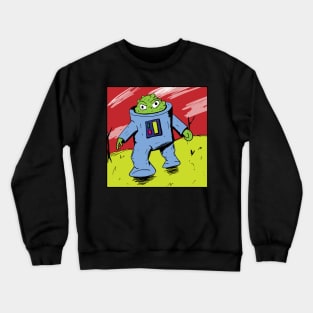 Space Guy Gets Punchy Crewneck Sweatshirt